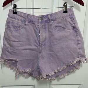 Lavender Wild Fable distressed denim shorts
